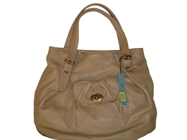 Kate Landry Large Khaki/Brown Leather Handbag